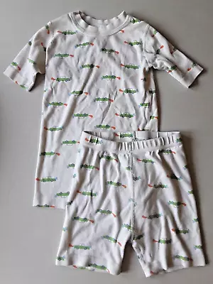 Hanna Andersson Moon & Back Sz 130/US 8 Organic Cotton Cars Short John Pajamas • $11.25