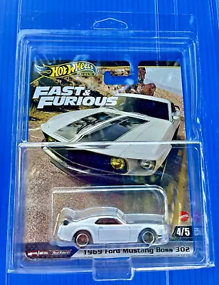 Hot Wheels Premium Fast & Furious 1969 Ford Mustang Boss 302 Real Riders Tires • $24.99