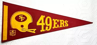 Vintage NFL San Francisco 49ers 1970s Mini Pennant Banner 5 X 12 Inch     BS • $9.50