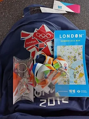Official Edf London Olympics 2012 Backpack/map/keyring & Lanyard Unused • £15