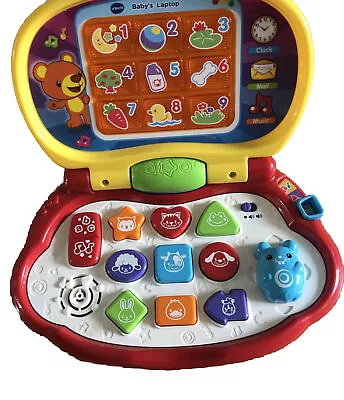 Young Childrens Vtech Toy Baby's Laptop Educational Learning Musical Interactive • £7.99