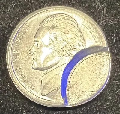 $110 • Buy Jefferson Nickel Error Coin Brockage BU+++ Rare #E3