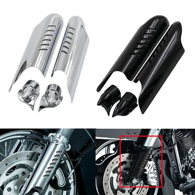 Motorcycle Fork Lower Leg Deflectors Shield Cover For Harley Davidson 2000-2013 • $18.98