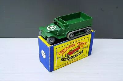 Matchbox Lesney No49 Half Track Gmw VNM To M Plus Original Box • £2.20