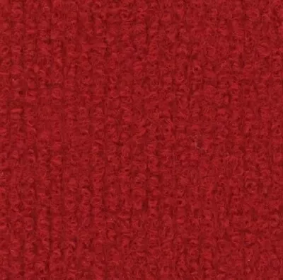 £39.50 • Buy CORD Richelieu Red | Quality Ribbed Carpet Recyclable Ideal Temporary Flooring