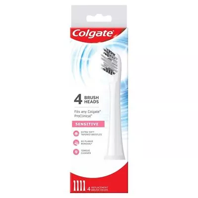 Colgate Sensitive Brush Head For Colgate PROCLINICAL Toothbrushes 4 Pcs • $47.38