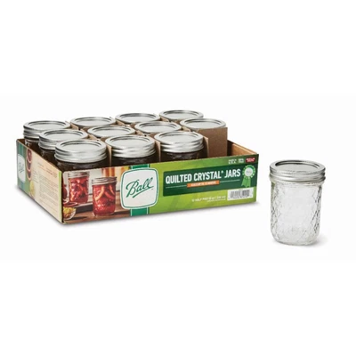 $27.59 • Buy Ball Regular-Mouth Quilted Jelly Jars 8 Oz.