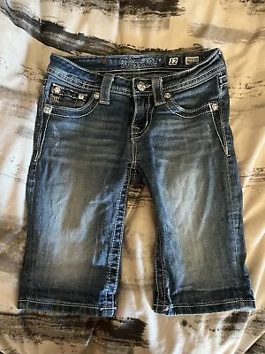 Miss Me Girls Size 12 Bermuda Jean Shorts Style #JK5415M • $30