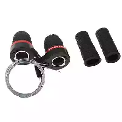 Mountain Bike Bicycle 18/21 Speed Twist Gear Shifter Set Pair Grips Cables 7/8  • $11.95