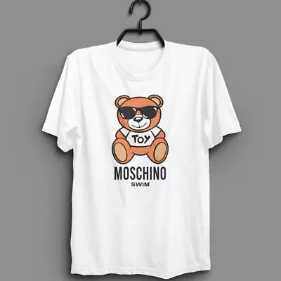 NEW!!! Moschino Swim Black WHITE Variasi T-Shirt White Unisex - Fan Make • $22.99