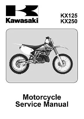 Kawasaki Service Manual 2005 KX125-M3 / 2006 KX125-M6F / 2007 KX125-M7F  • $25