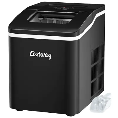 Portable Ice Maker Machine Countertop 26Lbs/24H Self-cleaning W/ Scoop Black • $119.99