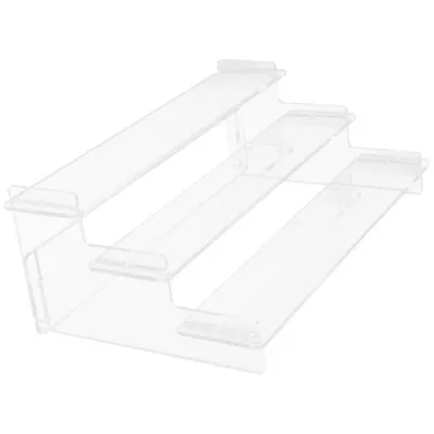 Cosmetic Stand Rack Action Figure Display Riser Transparent Ladder Stands • £11.56