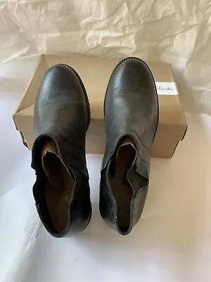 £39.97 • Buy Clarks Hamble Oak Black Leather Womens Girls  Shoe 6 1/2 D UK EUR 40 W