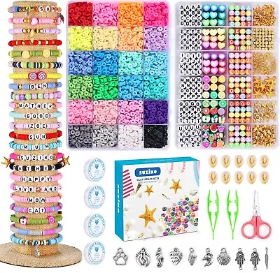 Kit De 7400 Piezas Para Hacer Pulseras Elásticas Para Joyas Pulseras Collares • $12.64