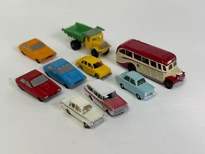 JOB LOT - N-GAUGE CARS BUS TRUCK X9 • £3.20