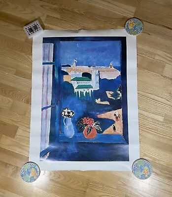 Vintage 1993 Henri Matisse Lombreuil France Exhibit Window Over Tangiers Poster • $55