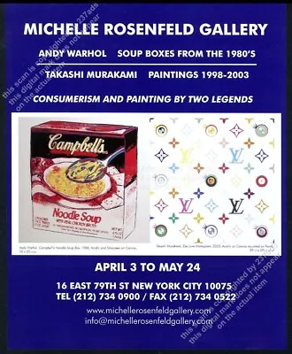 2008 Andy Warhol Soup Box Takashi Murakami Louis Vuitton Art Vintage Print Ad • $9.99