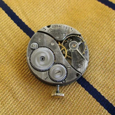 Big Elgin Watch Movement Tie Tack / Lapel Pin - Repurposed Vintage Steampunk • $14.50