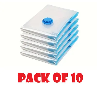 10x STRONG VACUUM STORAGE SPACE SAVING BAGS VAC BAG SPACE SAVER VACUM VACCUM BAG • £18.99