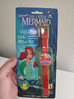 $29.99 • Buy Vintage 1989 DISNEY THE LITTLE MERMAID SEBASTIAN WATCH In Original Package
