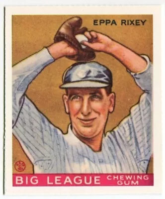 Dover Reprint - 1933 Goudey #74 Eppa Rixey Cincinnati Reds HOF • $2.95