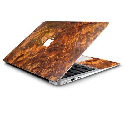 Skin Wrap For Macbook Air 11 Inch  Orange Burnt Burl Wood Aged • $14.98