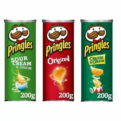£12.95 • Buy Pringles Crisps - Triple Pack Variety Cheese & Onion 200g + 2 Other