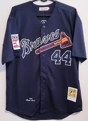 Hank Aaron #44 Atlanta Braves Throwback 1974 Jersey. BNWT.  • $59.95