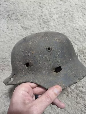 WW2 German Luftwaffe M40 Battle Damaged Helmet • $275