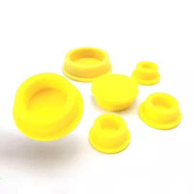 Yellow 13-48.5mm Seal Hole Plug Blanking End Cap Inserts Masking Finishing Cover • £2.22