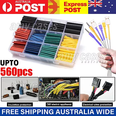 560Pcs Heat Shrink Tubing Assortment Tube Cable Insulation Sleeving Set MEL • $5.53