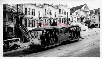 2cc371 Rp 1940 Sf Market Street Railway Car #6 Castro St At 20th St • $8.99