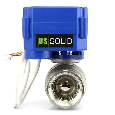 U.S. Solid 1  NPT Motorized Ball Valve 9/12/24V AC/DC 3-Wire SS304 • $59.84