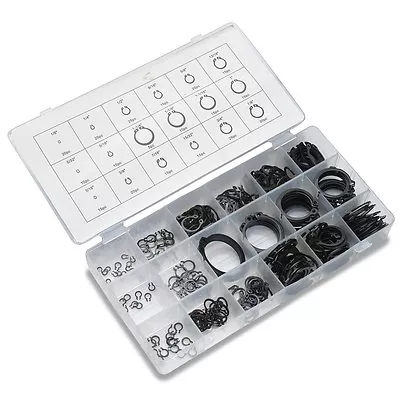 300 Pieces External Snap Ring Assortment Kit Set Circlip 18 Sizes Retaining Ring • $8.95