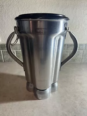Waring CAC72 1 Gal Stainless Blender Container For CB10B W/2 Handles Read Descri • £260.33