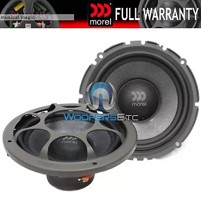 Morel Virtus Mw6 6.5  Car Audio 4 Ohm 300w Max Mid Woofers Speakers Pair New • $379