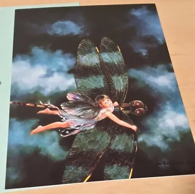  Flight Of Fancy  Fairy Greeting Card Mary Baxter St. Clair  1997 Dragonfly • $8