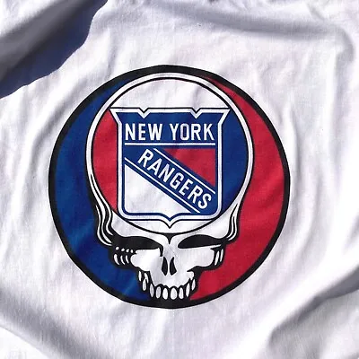 New Grateful Dead New York Rangers Shirt Steal Your Face Deadhead Hockey Ny Nyc • $19.95