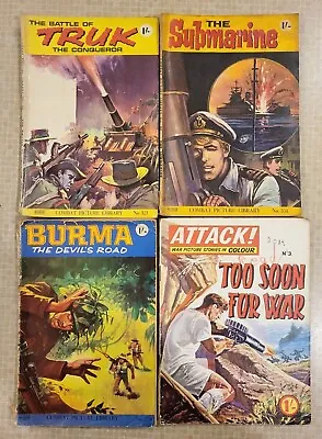 War Comics - Combat Picture Library - 4 Comics • £7.99
