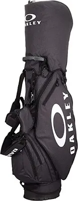 OAKLEY Golf Men's Caddy Bag 9.5 X 47 Inch 2.8kg BLACK BG STAND 14.0 FOS900199 • $240.96