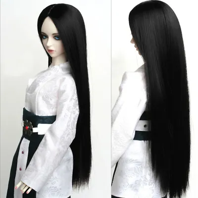 8-9  1/3 BJD Black Straight Long Wig LUTS Doll SD DZ DOD MSD Hair UAL# • $18.97