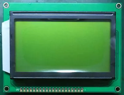 £10.74 • Buy Yellow 128x64 5v Dot Matrix COG Graphic LCD Module Display LCM W/KS0107+KS0108