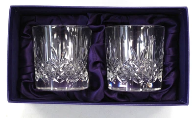 £9.99 • Buy 2x Vintage EDINBURGH CRYSTAL Etched TUMBLERS/GLASSES Tableware - Boxed - W52