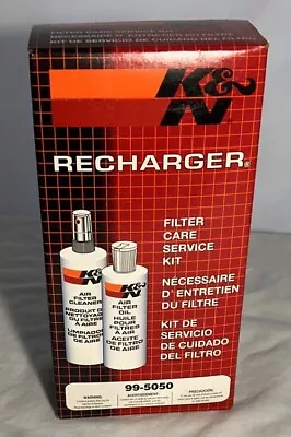 K&N Recharger Air Filter Care Service Kit With Oil & Power Clean 99-5050 • $16.99