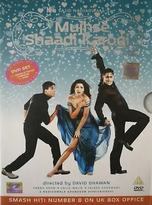 Mujhse Shaadi Karogi - *Salman Khan *Priyanka *Akshay Kumar Bollywood DVD 2 Disc • £9.35