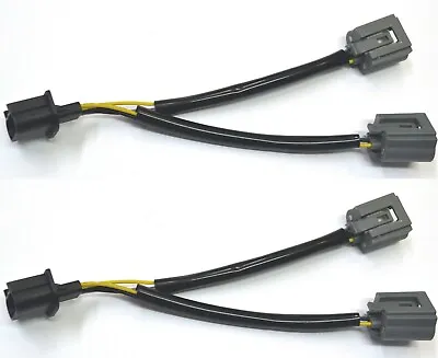 Splitter Wire Ceramic 9008 H13 Two Harness Head Light Replacement Plug Adapter • $14.25