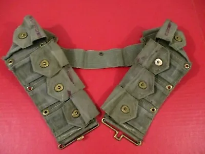 Post-WWII US Army Dismounted M1923 Ammunition Cartridge Belt - M1 Garand - OD 10 • $79.99