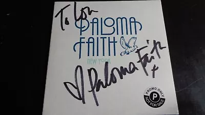 Paloma Faith New York Signed/autograph Promo Cd..a Great Signature • £29.99