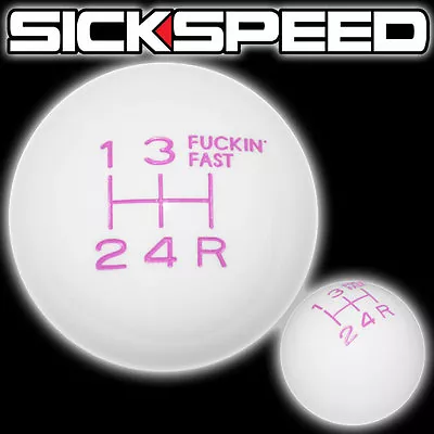 White/pink Fing Fast Shift Knob 5 Speed Short Throw Selector Un2 Kit K45 • $32.88